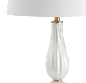 Maddie 28" Glass/Metal LED Table Lamp - JONATHAN Y